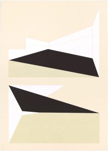 Tobias Ruppert "mehrdimensional Motiv02", 2017, Papiercollage auf Finnpappe